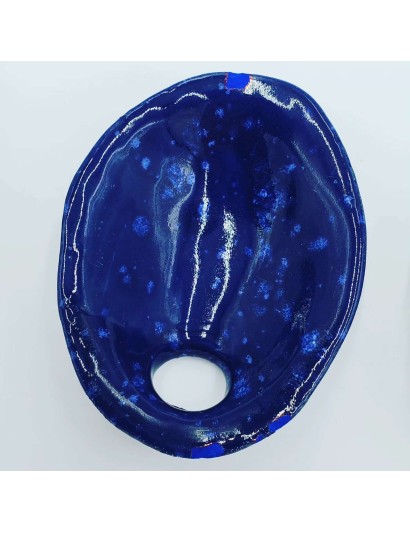 Celestial Blue B Stock Vapbong Ceramic Loading Dish