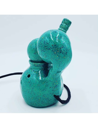 Speckled Jade Old School Bubble Bandit Vapbong